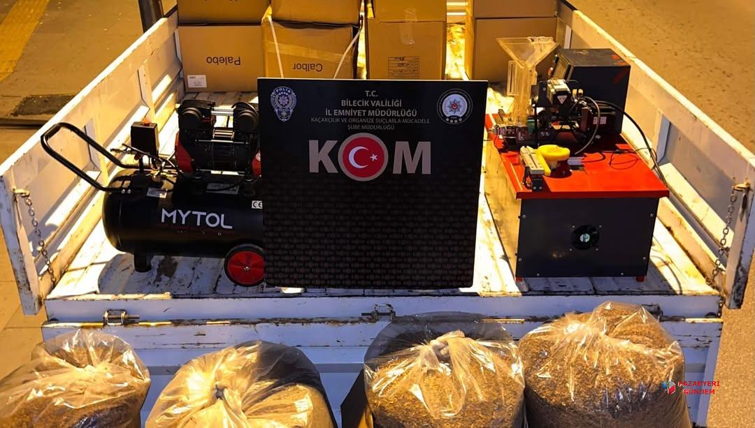 BİLECİK’TE KAÇAK TÜTÜN OPERASYONU: 1 ŞÜPHELİ YAKALANDI