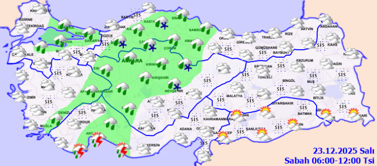 Yurt geneli bugün parçalı bulutlu
