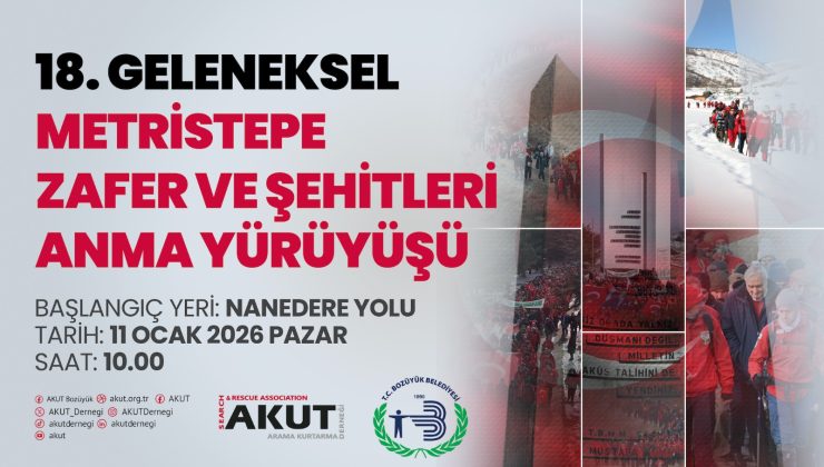 “18. GELENEKSEL METRİSTEPE ZAFER VE ŞEHİTLERİ ANMA YÜRÜYÜŞÜ” 11 OCAK’TA YAPILACAK