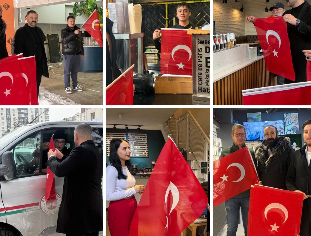 MHP TALAS’TAN ANLAMLI ETKİNLİK: TALAS’IN DÖRT BİR YANI AL BAYRAKLA DONATILDI!