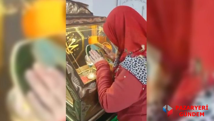 Pazaryeri’nde Kadir Gecesi’nde Sakal-ı Şerif’e Yoğun İlgi