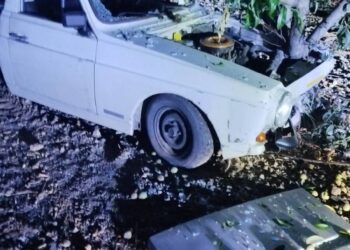 OTOMOBİL AĞACA ÇARPTI: 2 YARALI